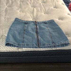 Altar’d State Jean Skirt Large